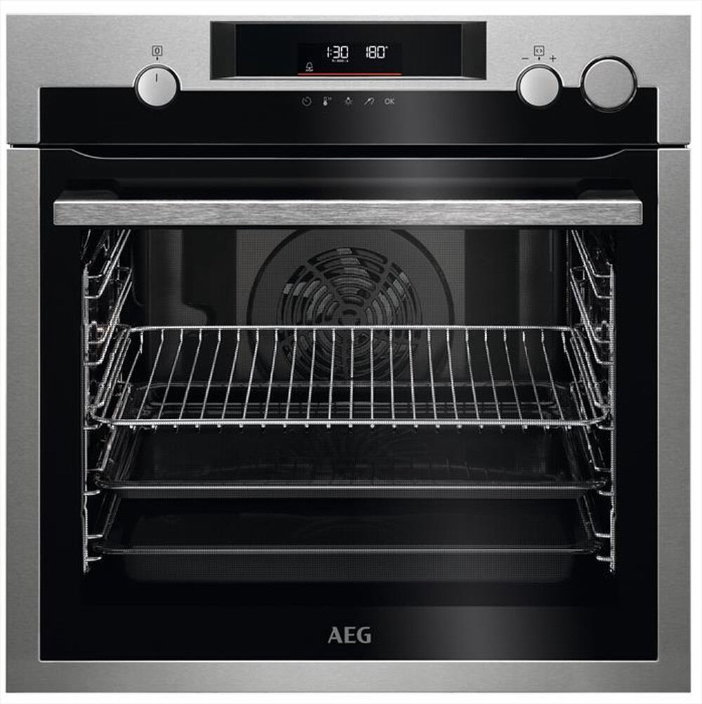 "AEG - Forno a vapore SteamCrisp Pirolitico BSS572260M-Inox antimpronta"