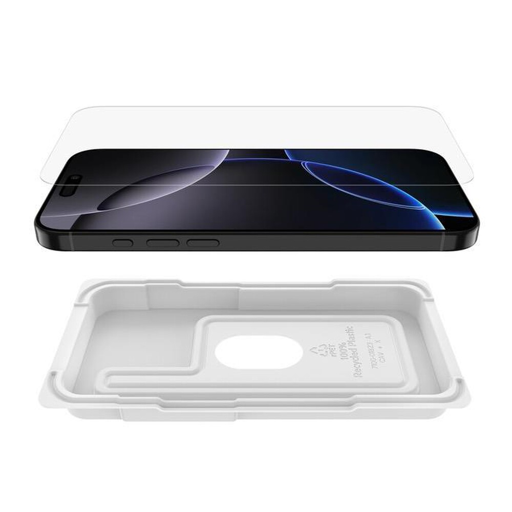 "BELKIN - VETRO ULTRAGLASS 2 ANTIMICROBICO IPHONE 16 PRO MAX-Trasparente"