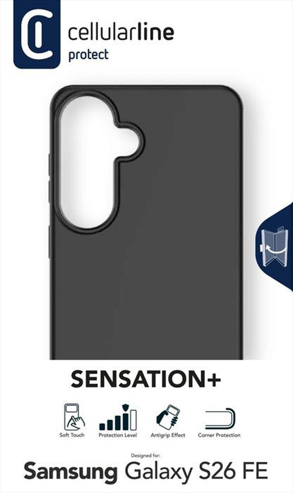 Immagine del prodotto CELLULARLINE - Cover SENSATION+ per Galaxy S26 FE-Nero