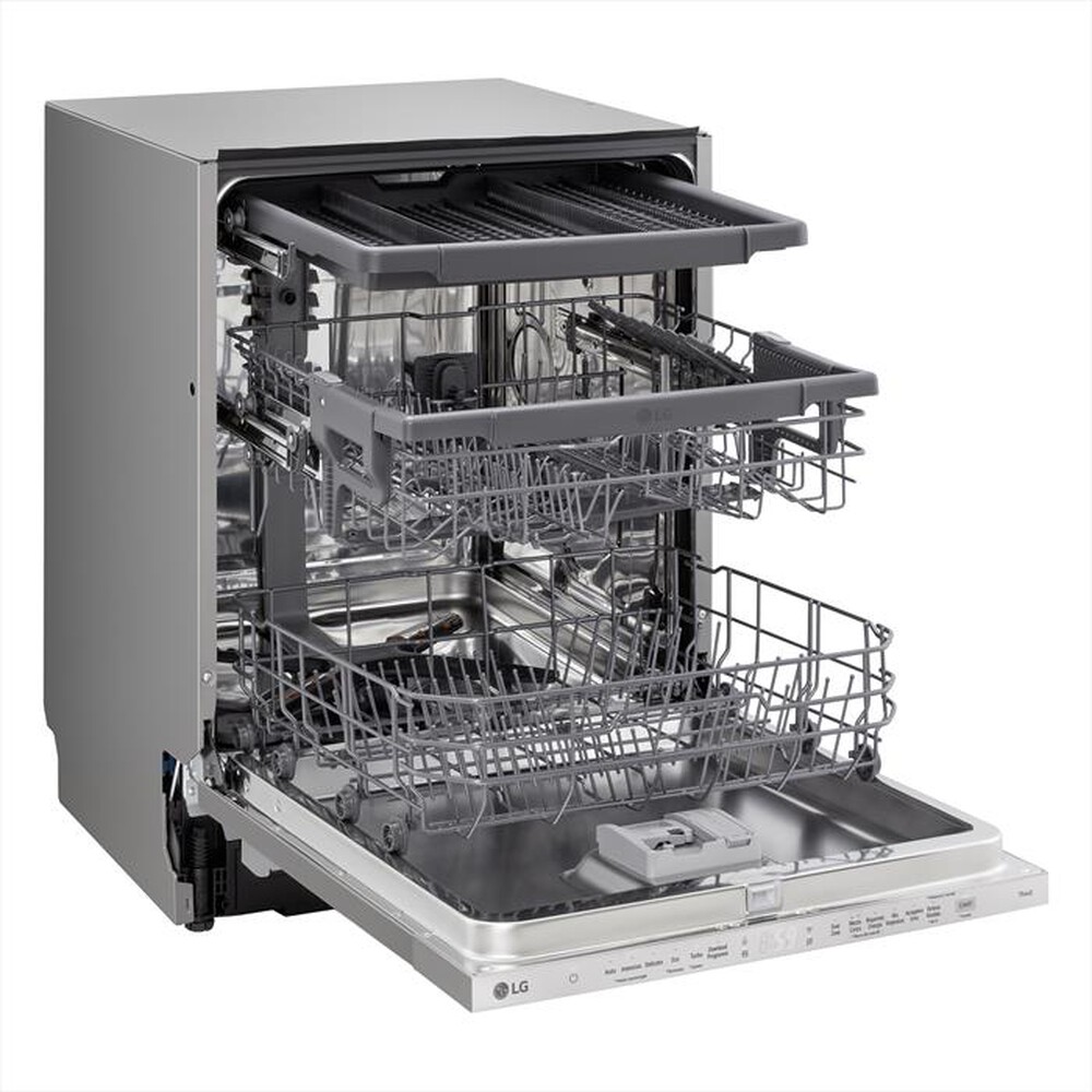 "LG - Lavastoviglie QUADWASH DB243TX Classe D 14 cop-Noble Steel"