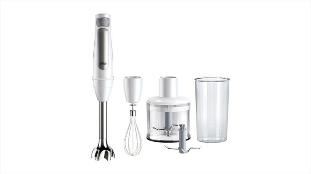 "BRAUN - Frullatore a immersione Minipimer MQ7035IWH-Bianco"