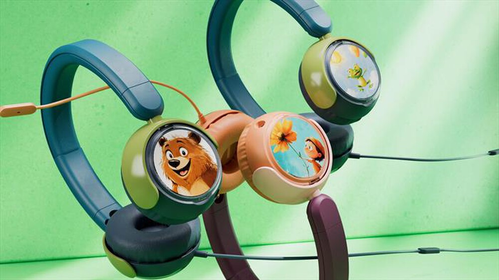 Immagine del prodotto PHILIPS - Cuffie on-ear cablate per bambini TAK2000CT/00-Ottanio cristallizzato