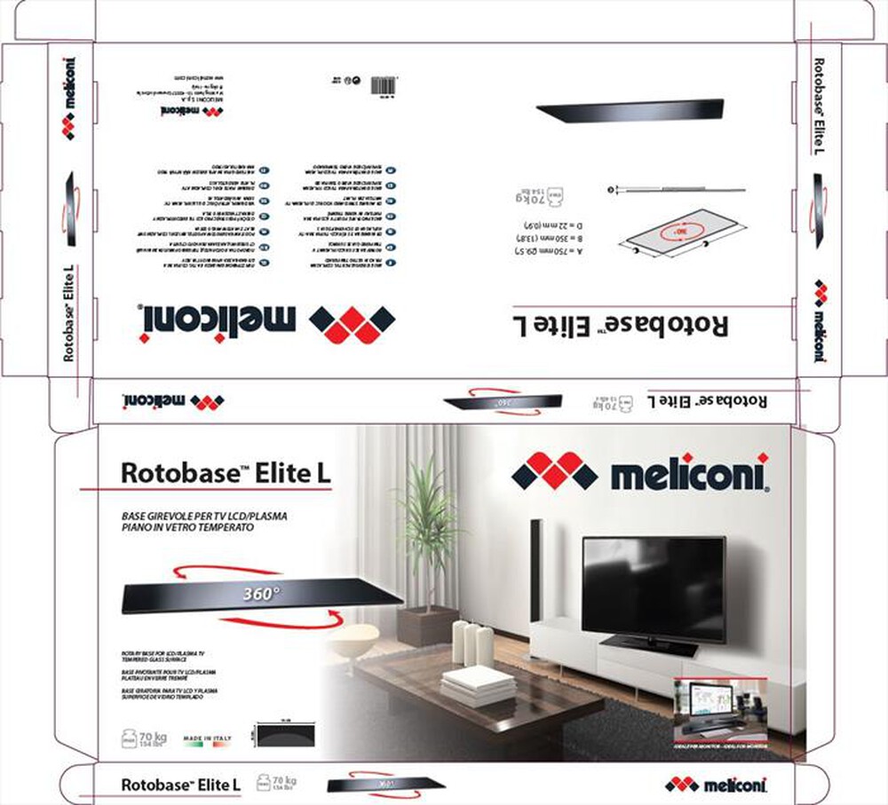 "MELICONI - Rotobase Elite L-Nero"
