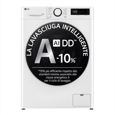 LG - Lavasciuga D4R5010TSWS 10/6 Kg Classe A-Bianco