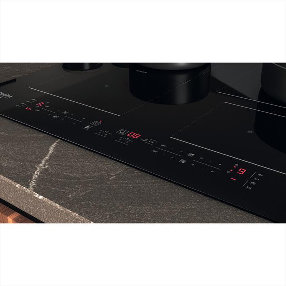 "HOTPOINT ARISTON - Piano cottura elettrico CLEANPROTECT HB 4860C CPNE-Nero"