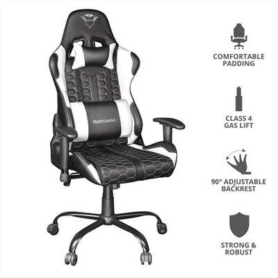 TRUST - GXT708W RESTO-Black/White