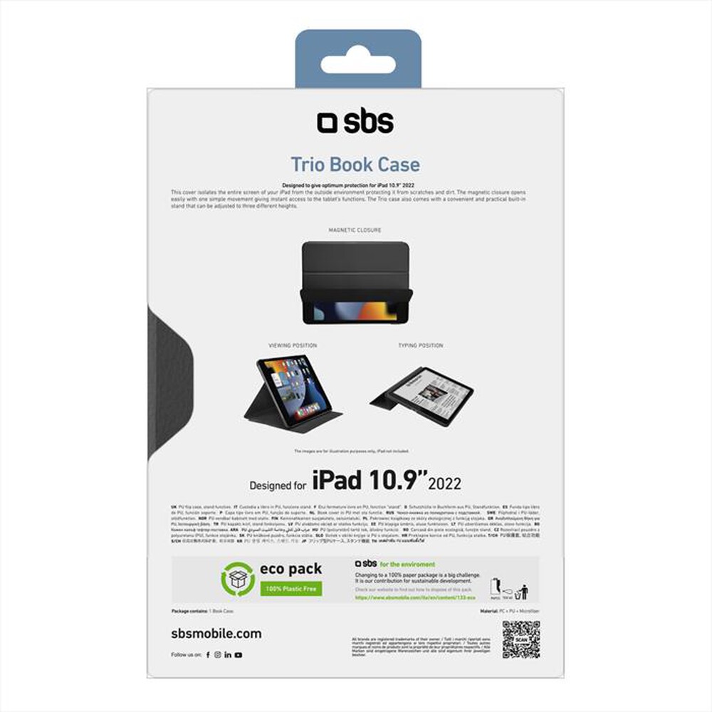 "SBS - Cover TABKPROIPAD22K-Nero"