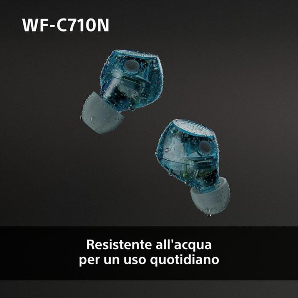 "SONY - Cuffie True Wireless WFC710NL.CE7-Glass Blue"