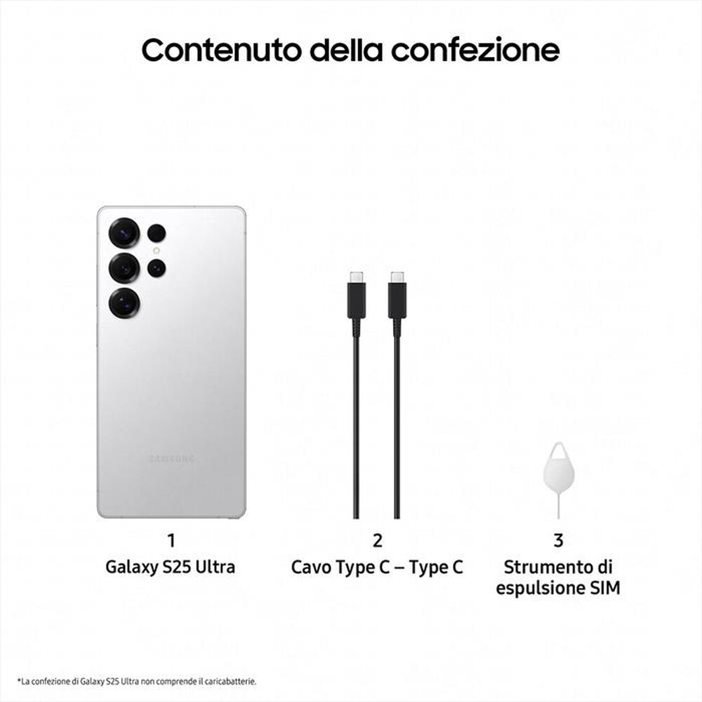 Immagine del prodotto TIM - SAMSUNG Galaxy S25 Ultra 12/256GB-Titanium Silver