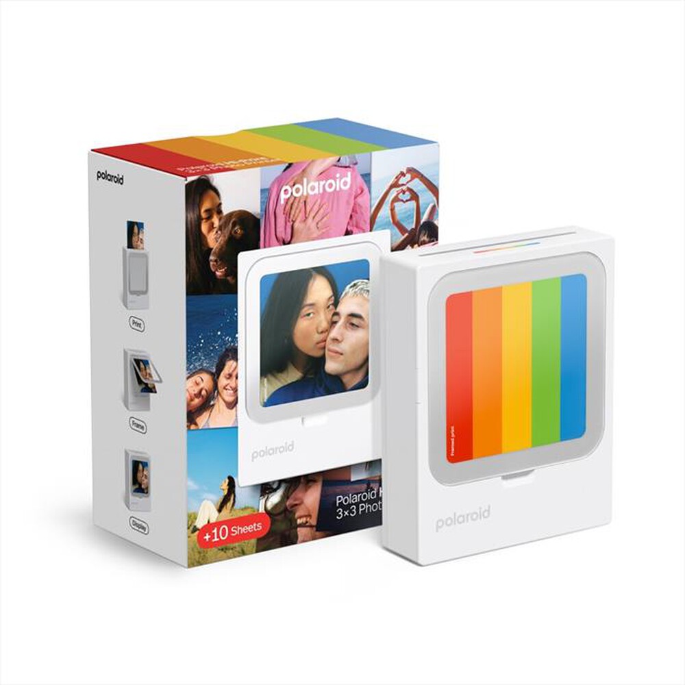 Immagine del prodotto POLAROID - Stampante fotografica HI-PRINT 3X3 + 10 STAMPE-Bianco