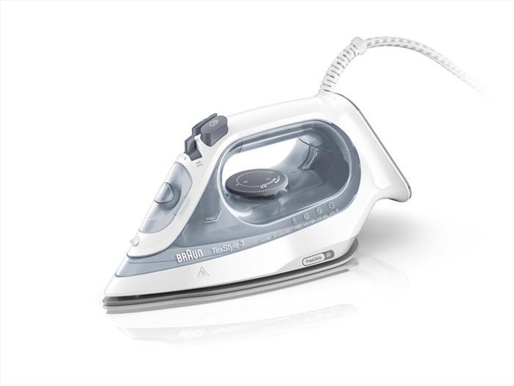 BRAUN - Ferro da stiro a vapore TEXSTYLE 3 SI3054GY-Bianco/Grigio