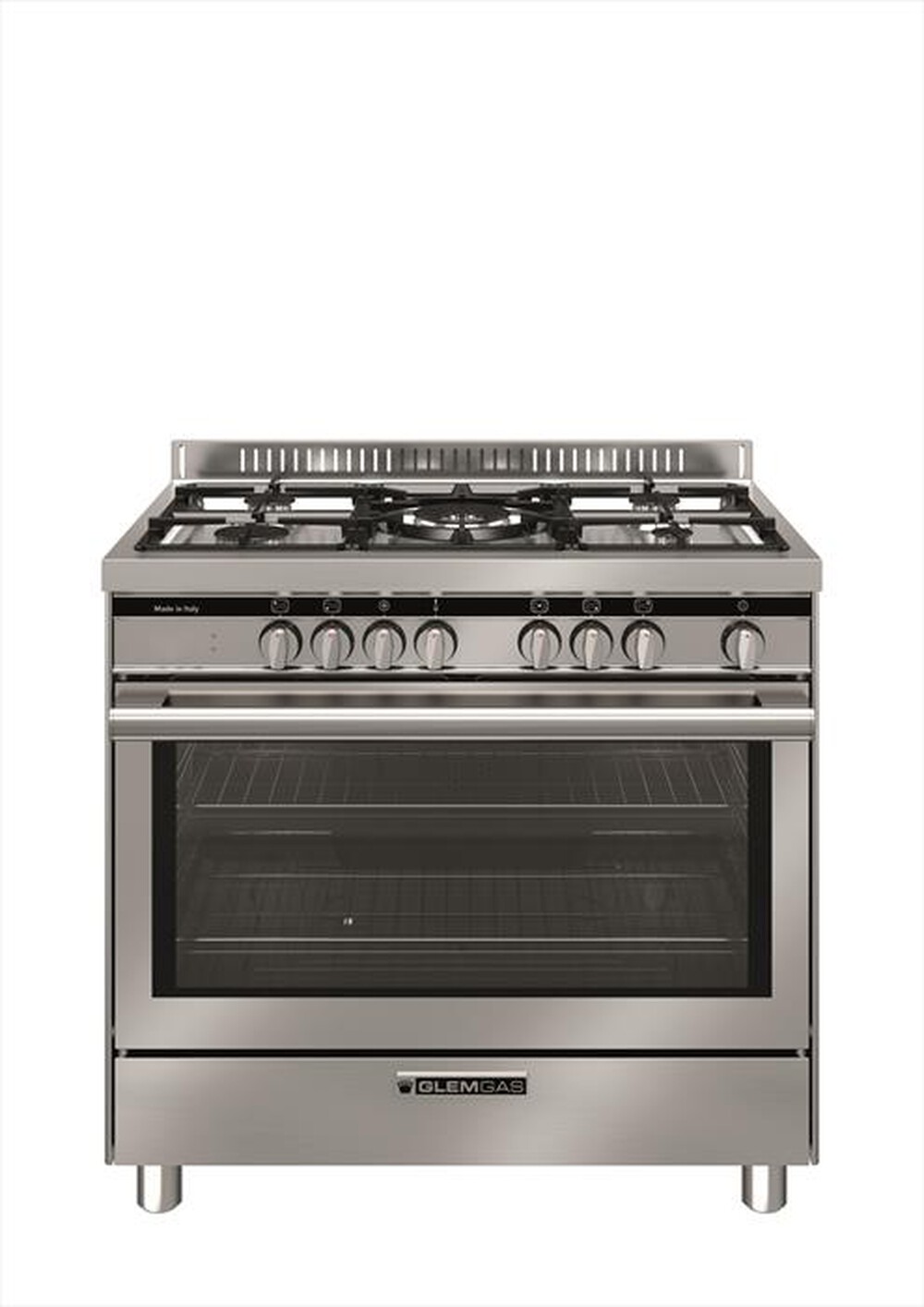 "GLEM GAS - Cucina a gas ST965MI Classe A+-INOX"