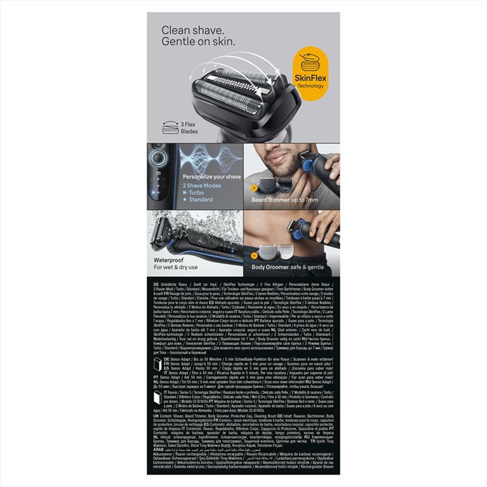 Immagine del prodotto BRAUN - Rasoio SHAVER 52-B1650S-BLU