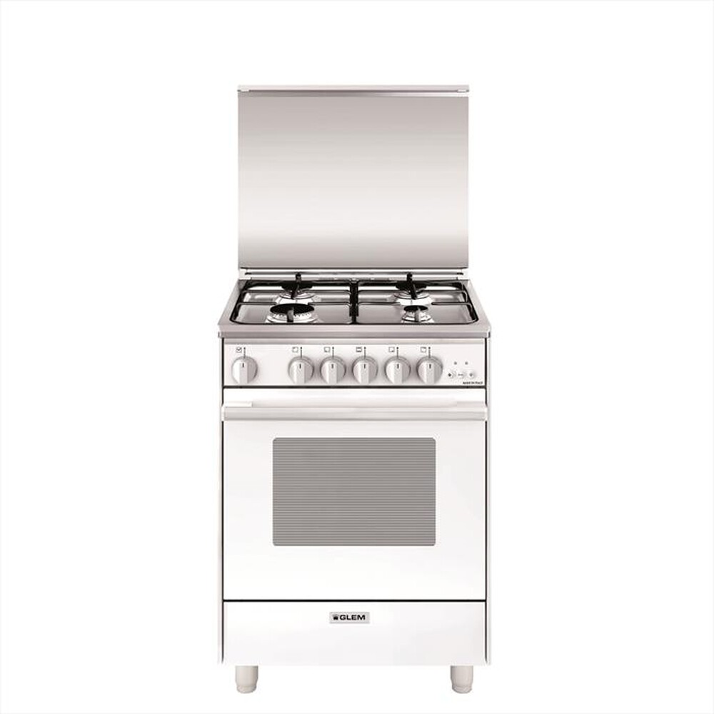 "GLEM GAS - Cucina a gas U654VX Classe A-BIANCO"