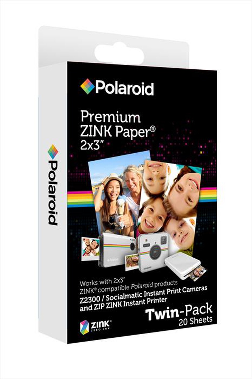 POLAROID - Carta Zink 2x3 20pz