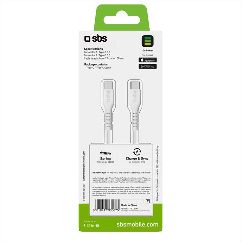 "SBS - TECABLETYPCCS1W-Bianco"