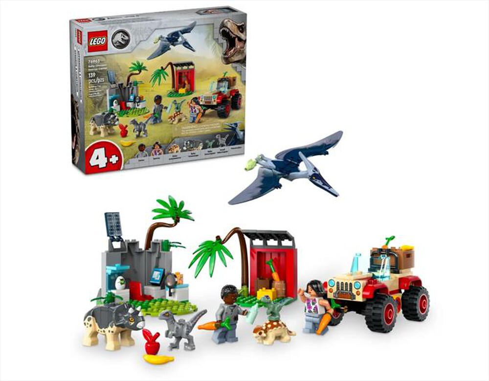 "LEGO - JURASSIC Centro soccorso dei baby dinosauri-76963-Multicolore"