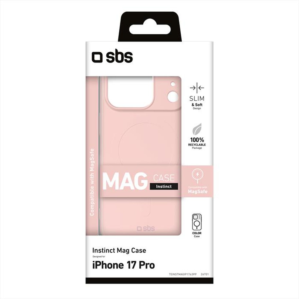 Immagine del prodotto SBS - Cover Instinct Mag per iPhone 17 Pro-Rosa