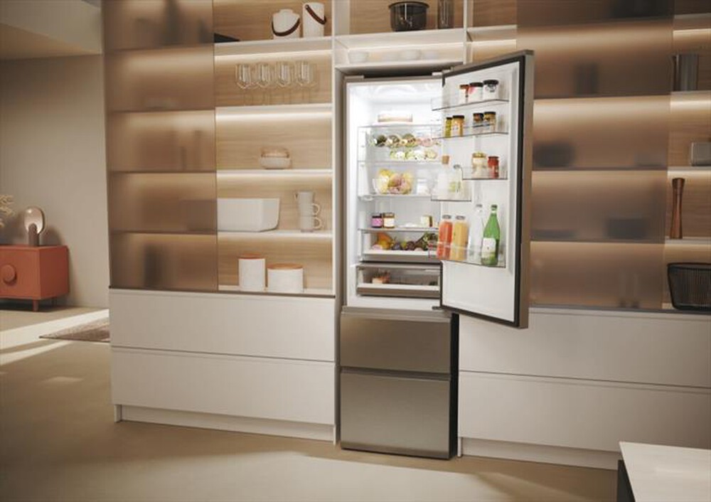 "HAIER - Frigorifero combinato HTW5620DNMG Classe D 414 lt-Argento"