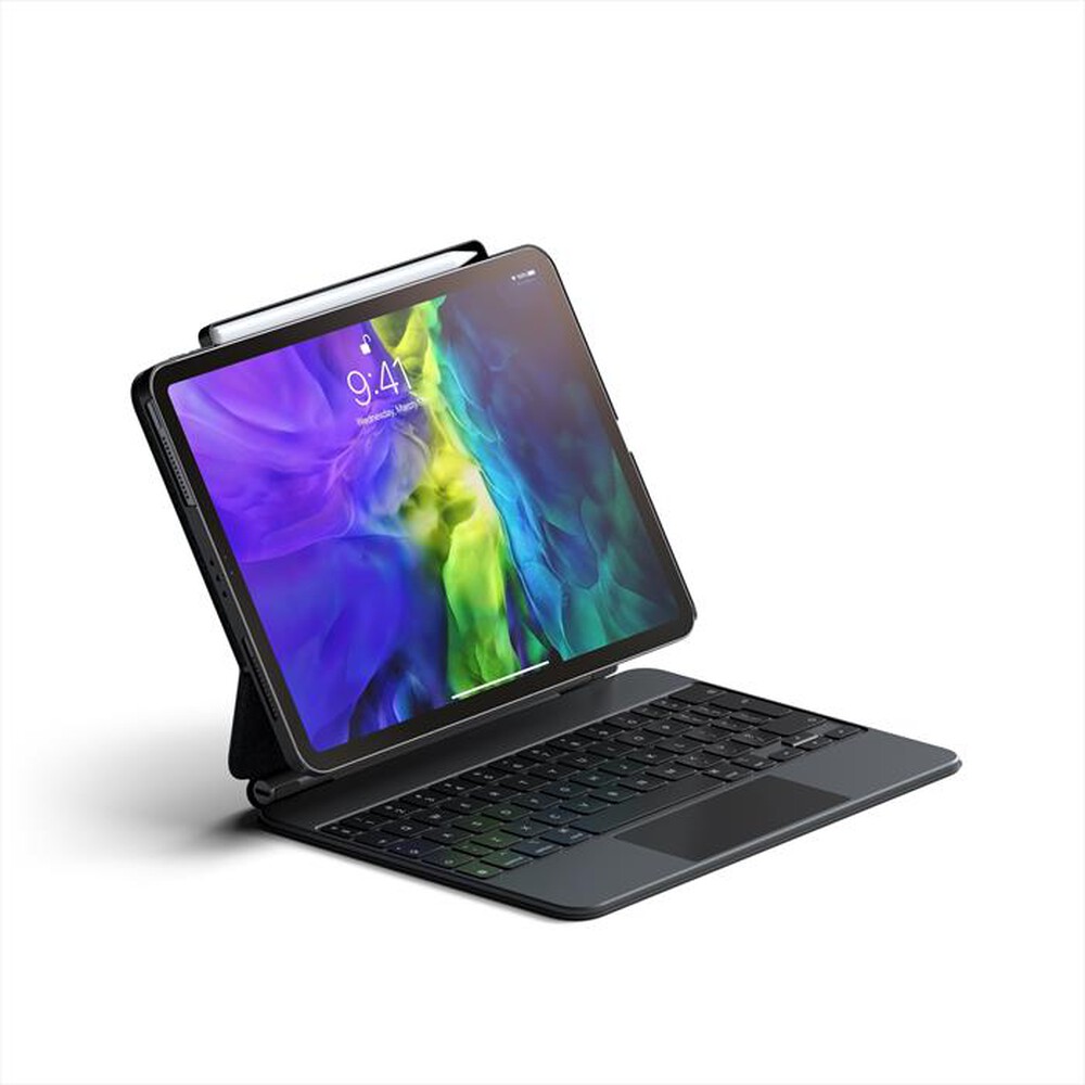 "SATECHI - Custodia magnetica in pelle vegana iPad Pro da 11\"-Nero"