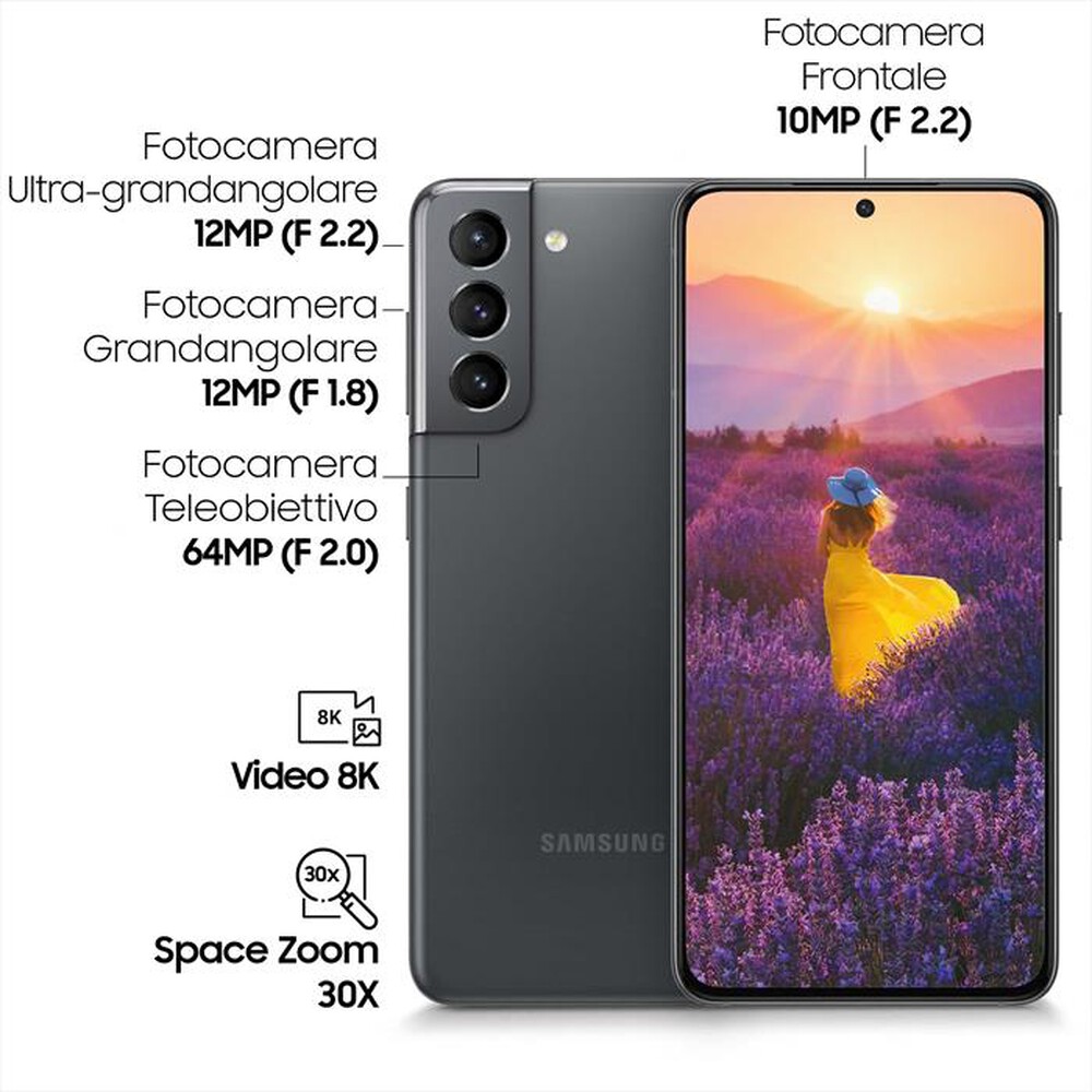 "SAMSUNG - GALAXY S21 5G-Phantom Gray"