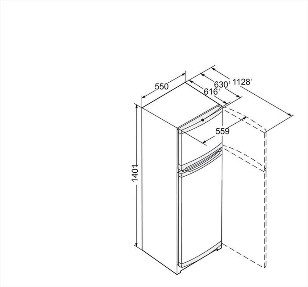 "LIEBHERR - Frigorifero 2 porte CT 2531-21 Classe F 241lt-Bianco"