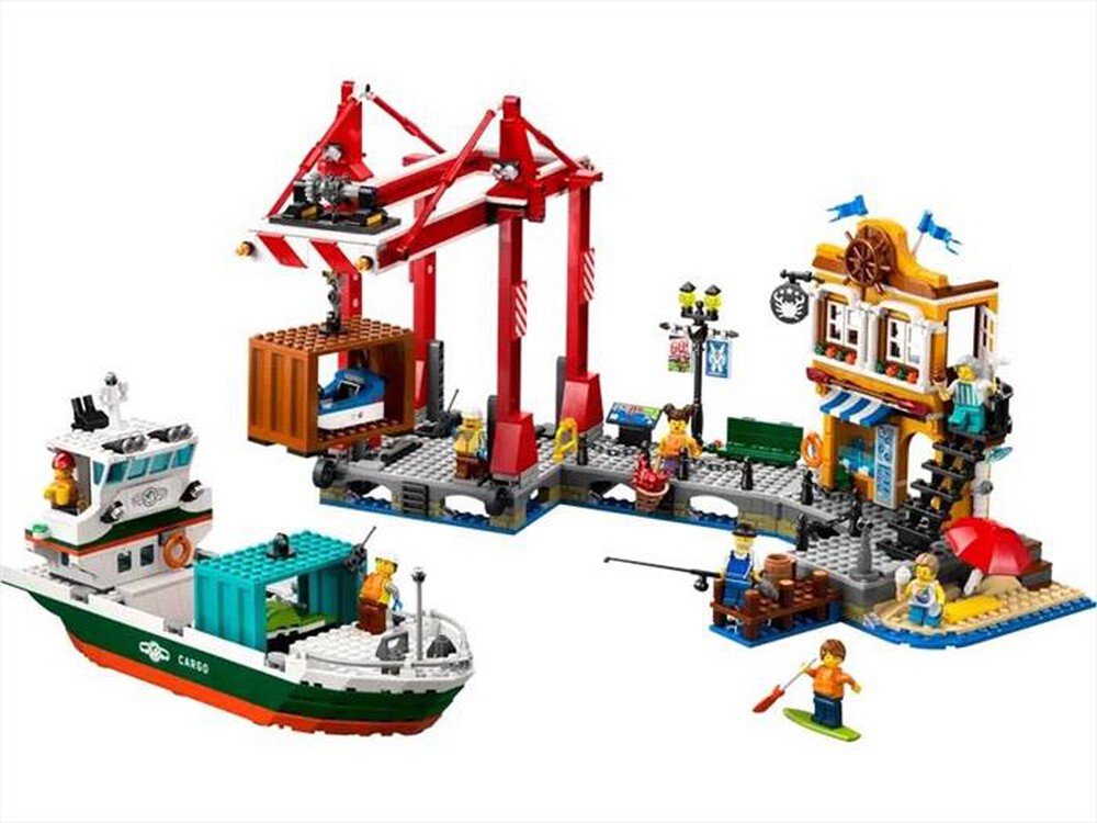 "LEGO - PORTO E NAVE MERCI - 60422-Multicolore"