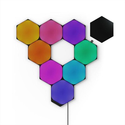 NANOLEAF - Lampada a sospensione SHAPES HEXAGONS (9 LIGHT)-Black