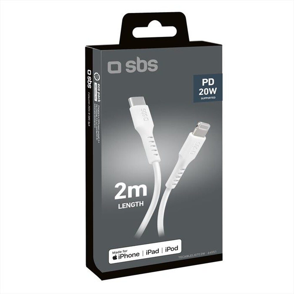 "SBS - TECABLELIGTC2W-bianco"