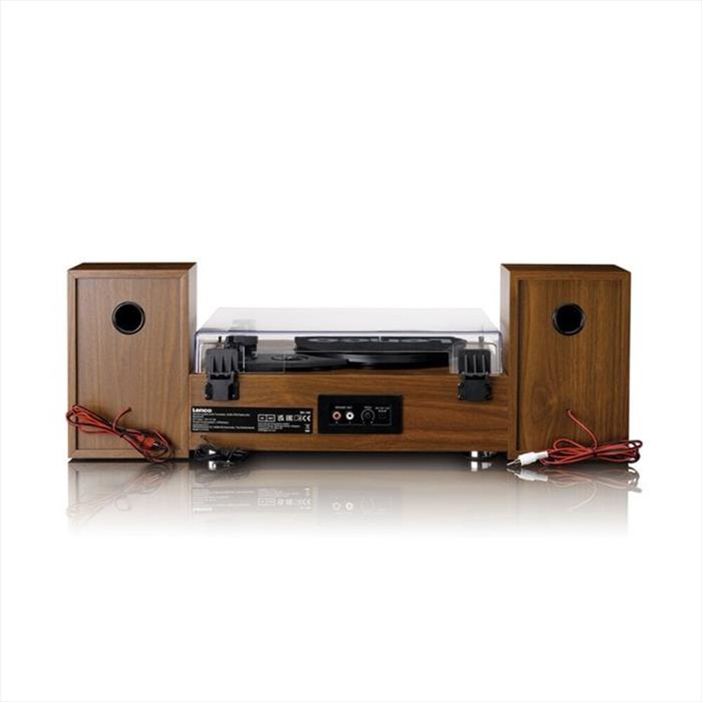 "LENCO - Mini HiFi MC-160-WOOD/METAL"