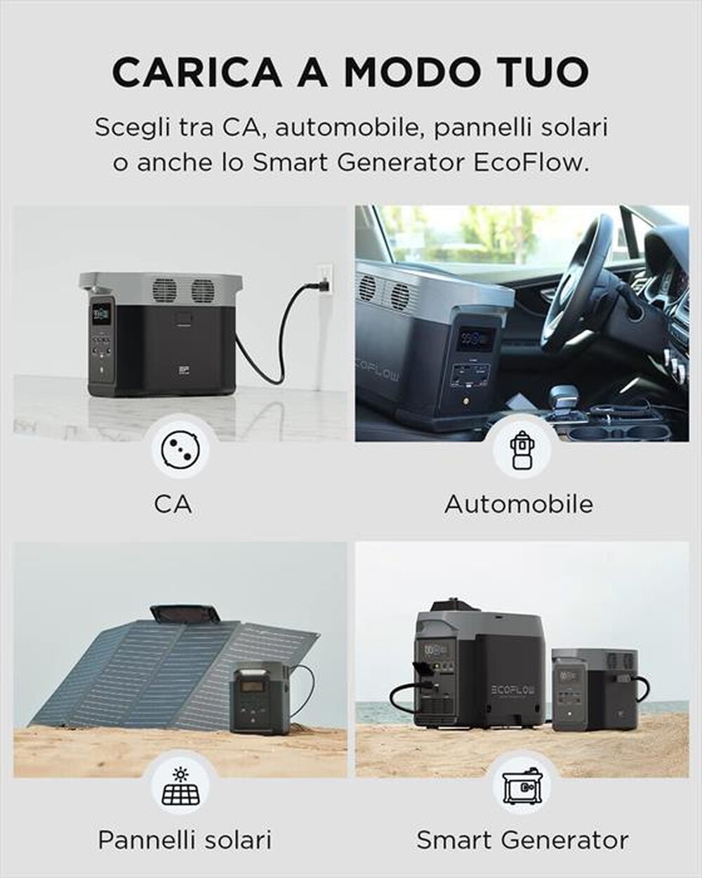 "ECOFLOW - Batteria portatile aglio ioni di litio ZMR330-EU-nero"