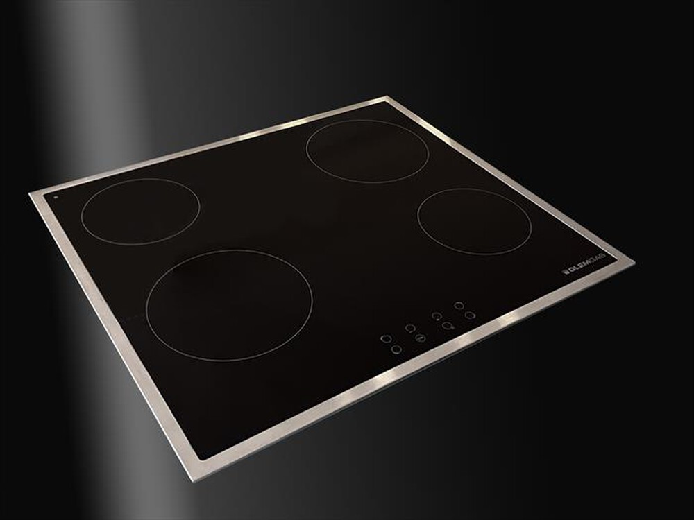 "GLEM GAS - Piano elettrico - vetroceramica GTH64TCIX2-Nero Lucido"