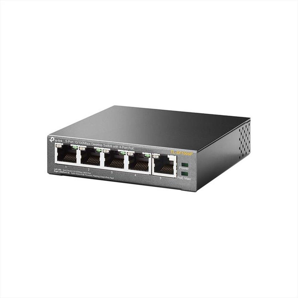 "TP-LINK - SWITCH DESKTOP 10/100MBIT 5 PORTE, 4 PORTE POE"