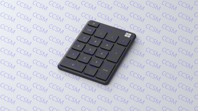 MICROSOFT - STAND ALONE NUMBER PAD BLACK-Nero