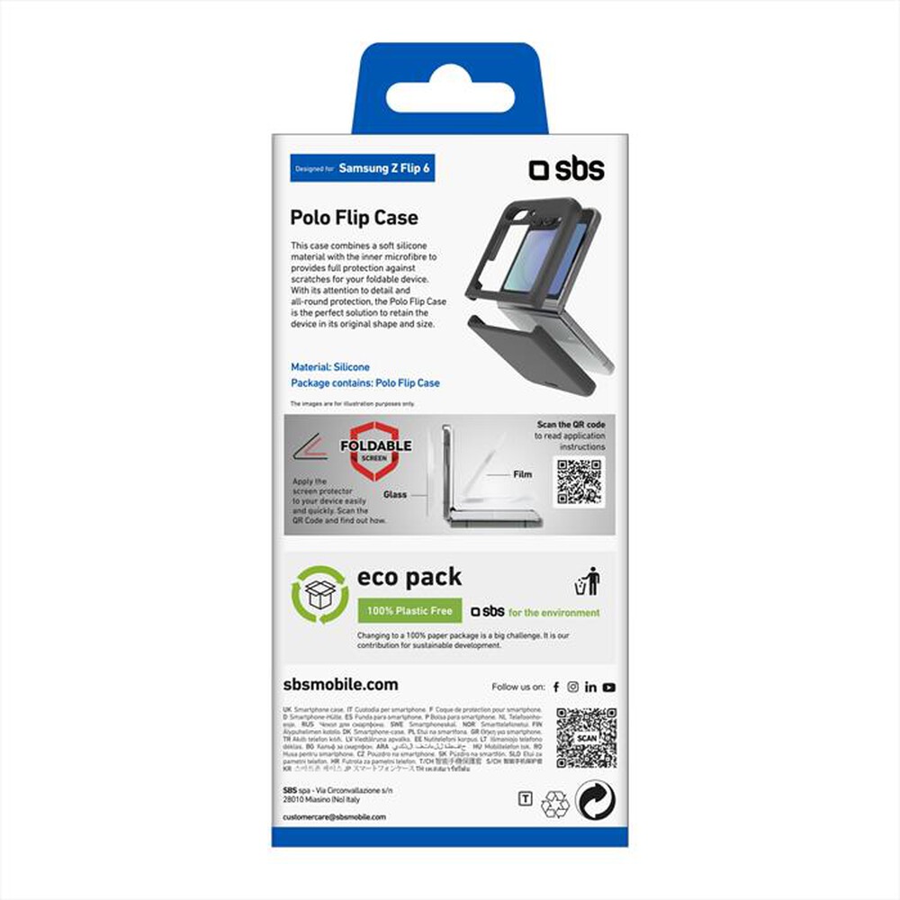 Immagine del prodotto SBS - Polo case Samsung Z Flip 6 TESILCOVSAZFLIP6K-Nero