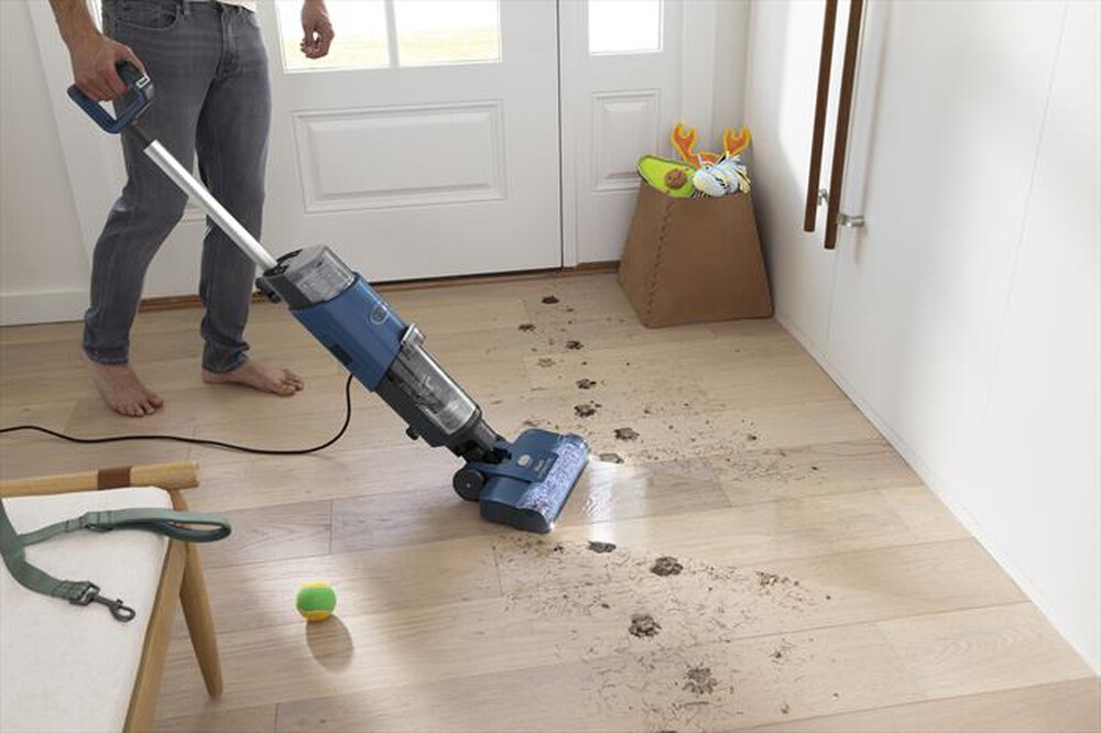 "SHARK - ASPIRAPOLVERE E LAVAPAVIMENTI CON FILO HYDROVAC-Blu Navy"