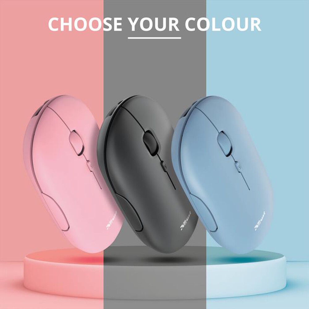 "TRUST - PUCK WIRELESS MOUSE PINK-Pink"