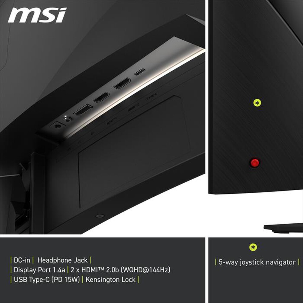 Immagine del prodotto MSI - Monitor LED 31,5" MAG 325CQF-Nero