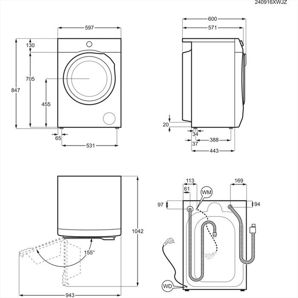 Immagine del prodotto ELECTROLUX - Lavatrice EW7F49DG 9 Kg Classe A-Nero