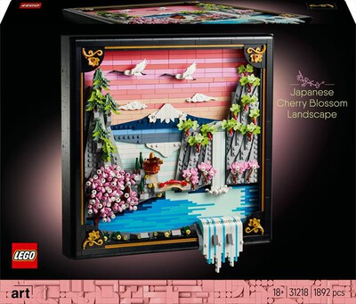 LEGO - ART Paesaggio giapponese ciliegi fioriti - 31218