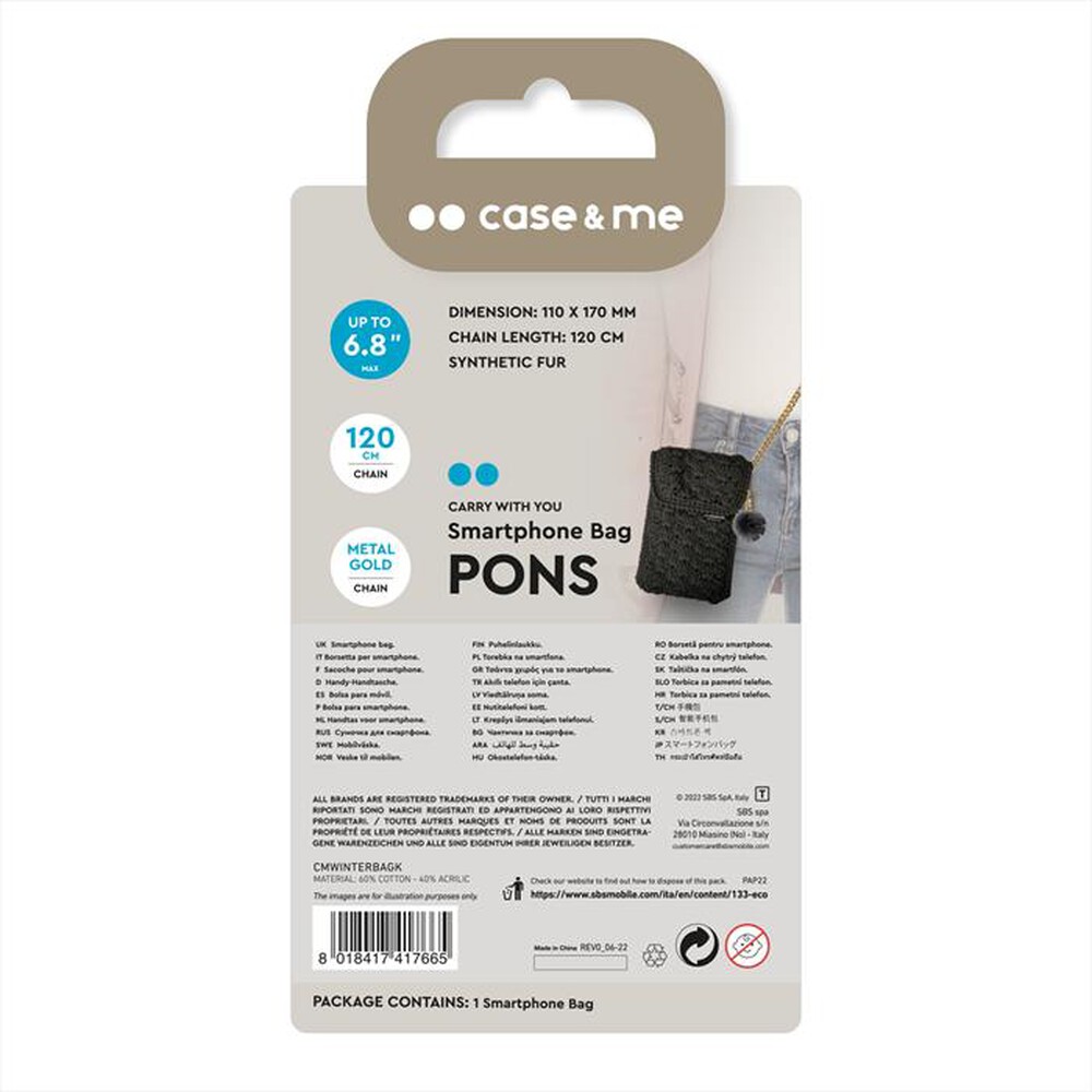"SBS - Borsetto smartphone CMWINTERBAGK-Nero"