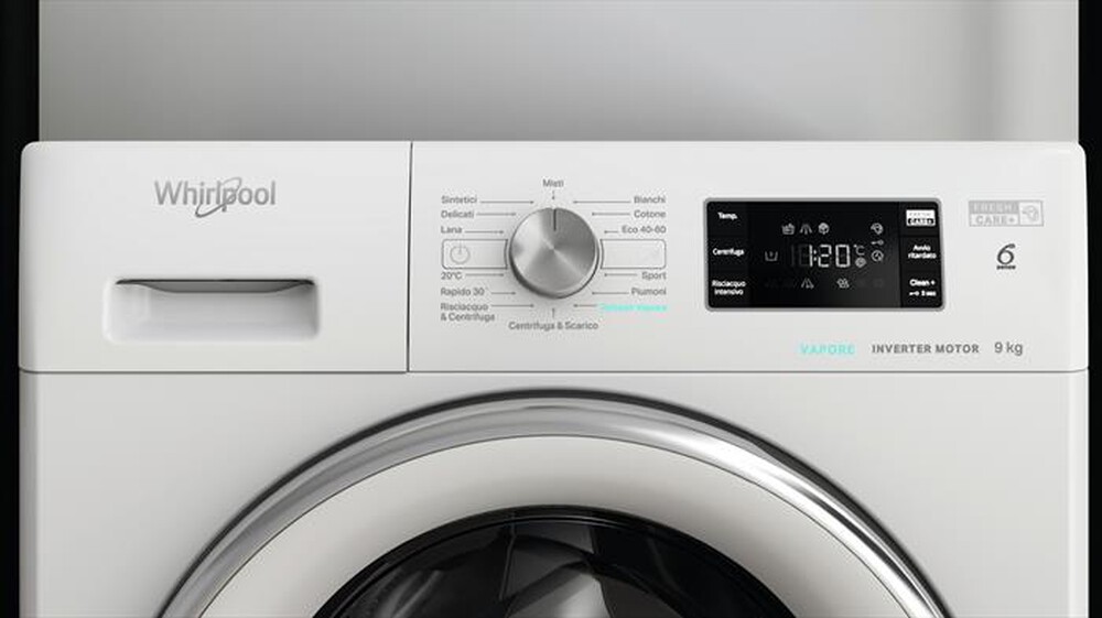 "WHIRLPOOL - Lavatrice FRESHCARE FFB 9258 CV IT 9 Kg Classe C-Bianco"