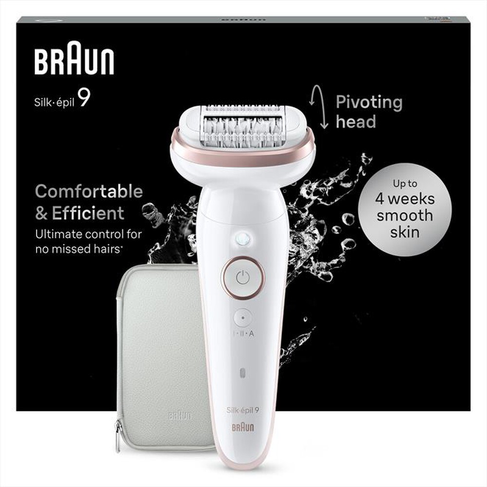 "BRAUN - Epilatore SILK-ÉPIL 9 9-000-BIANCO/ROSA"