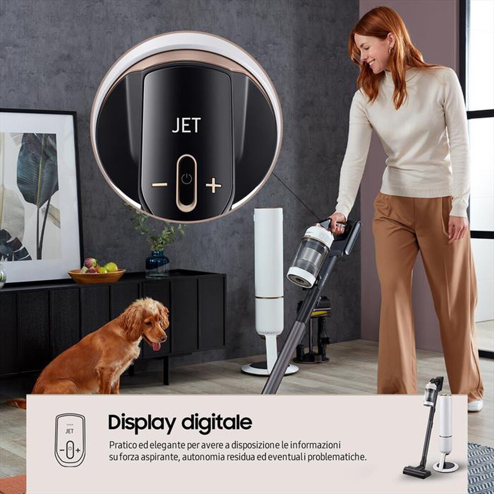 Immagine del prodotto SAMSUNG - Scopa elettrica BESPOKE JET 2.0 PET VS20B95823W-Misty White