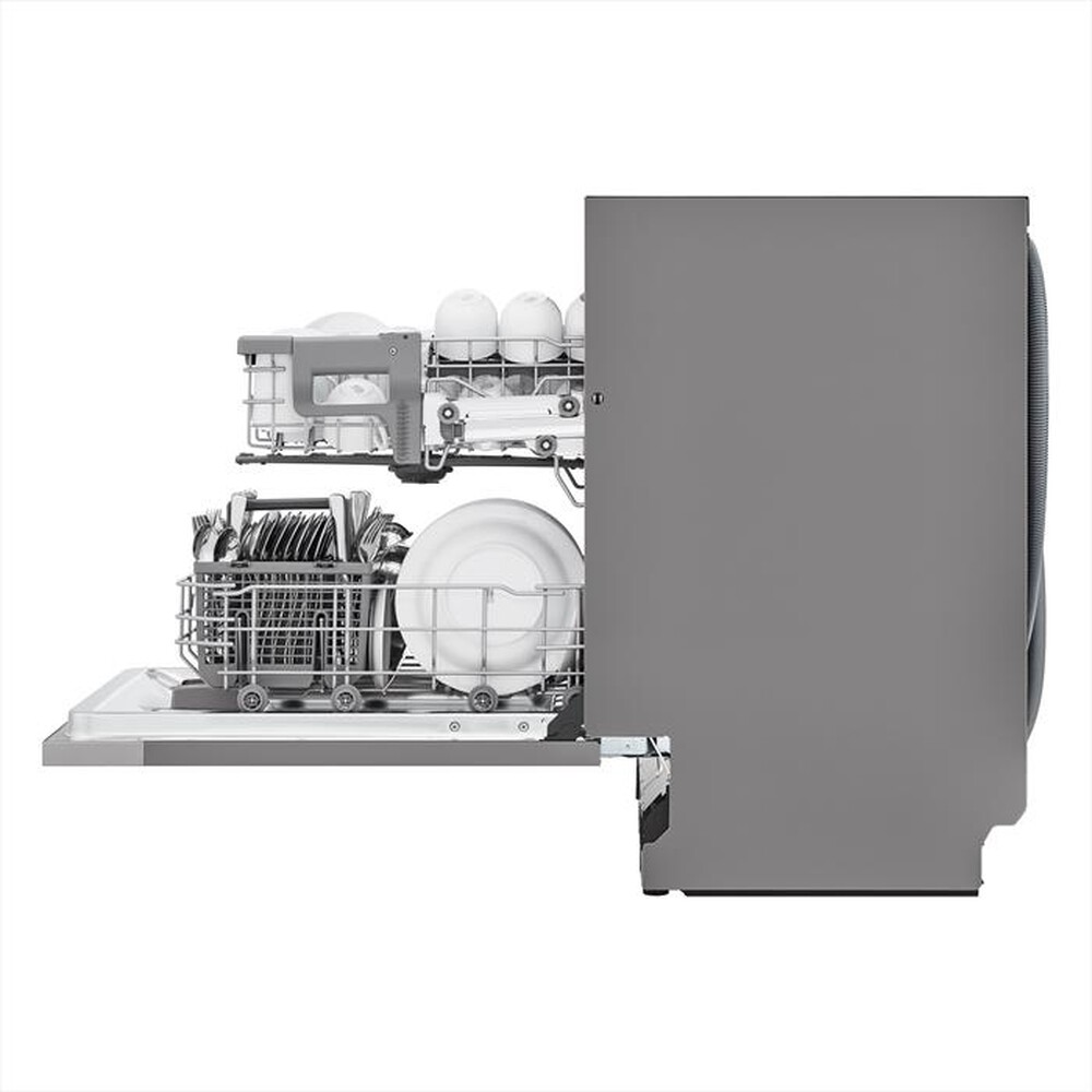 "LG - Lavastoviglie QUADWASH DB242TX Classe D 14 coperti-Acciaio inossidabile"