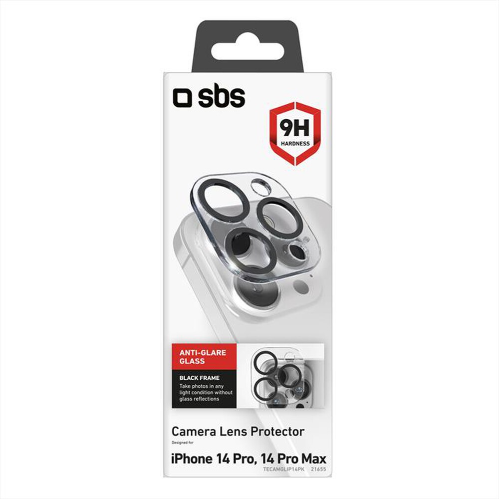 "SBS - Camera screenglass TECAMGLIP14PK iPhone 14 Pro/Max-Nero"