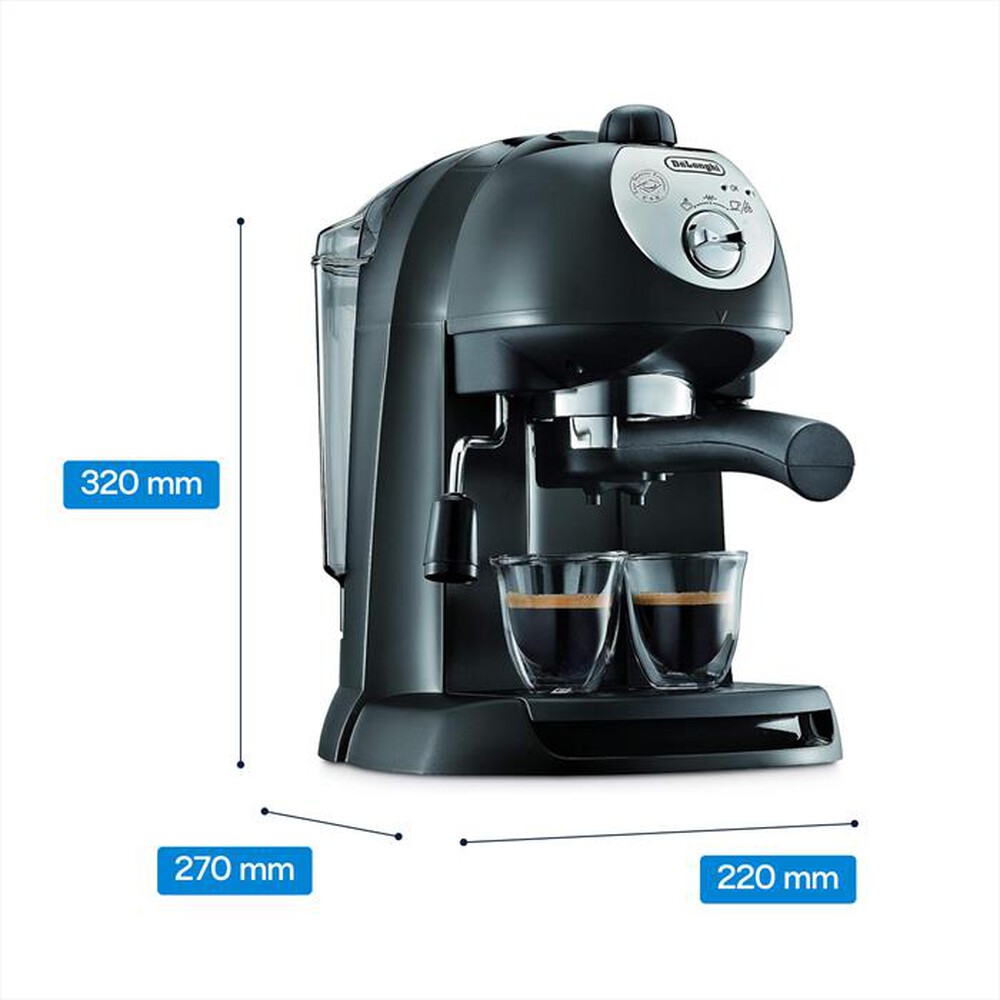 Immagine del prodotto DE LONGHI - Macchina per caff&egrave; espresso EC 201.CD.B-Nero