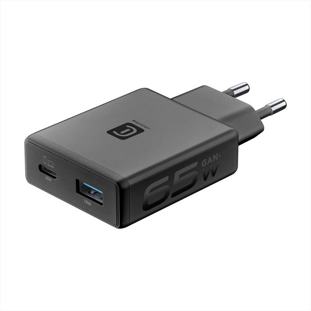 Immagine del prodotto CELLULARLINE - Caricabatterie POWER LITE 65W SLIM DUAL A+C-Nero