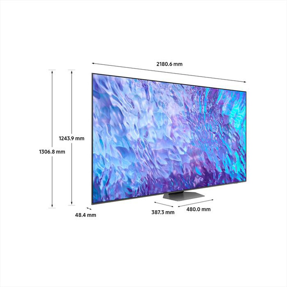 "SAMSUNG - Smart TV 98\" UHD 4K Q-LED QE98Q80CATXZT-CARBON SILVER"