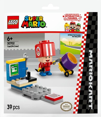 LEGO - SUPER MARIO Mario Kart: Toad (pit stop) - 30702